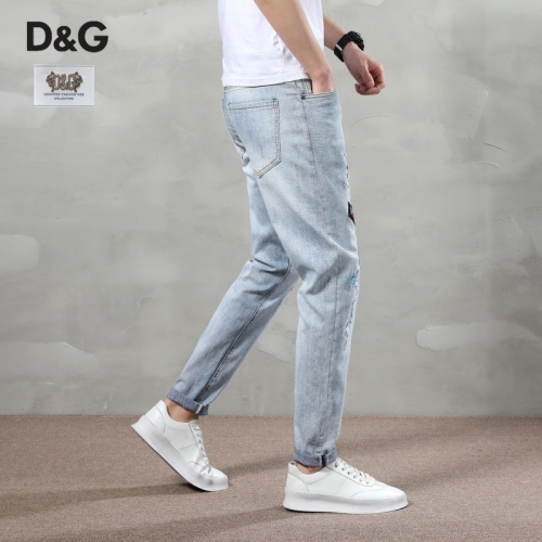 Replica Dolce & Gabbana D&G Jeans For Men #783636 $48.00 USD for Wholesale