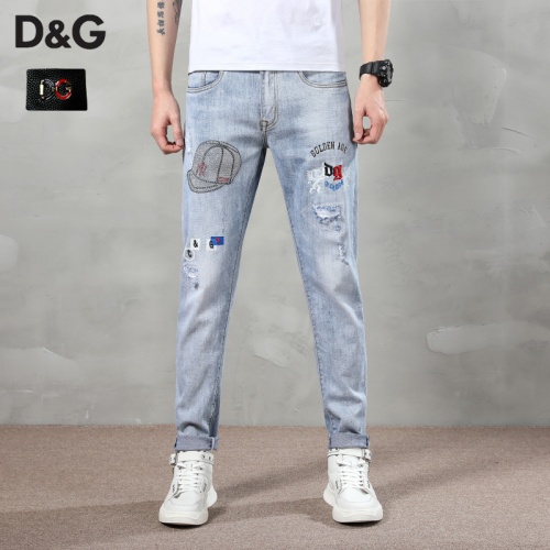 Dolce &amp; Gabbana D&amp;G Jeans For Men #783637 $48.00 USD, Wholesale Replica Dolce &amp; Gabbana D&amp;G Jeans