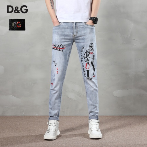 Dolce &amp; Gabbana D&amp;G Jeans For Men #783639 $48.00 USD, Wholesale Replica Dolce &amp; Gabbana D&amp;G Jeans