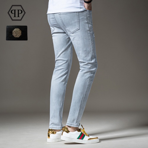 Replica Philipp Plein PP Jeans For Men #783644 $48.00 USD for Wholesale