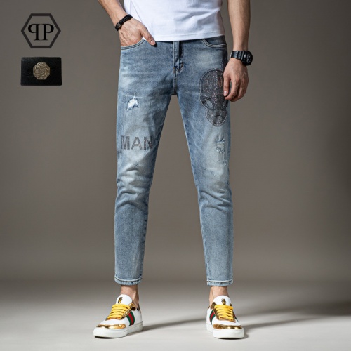Philipp Plein PP Jeans For Men #783646 $48.00 USD, Wholesale Replica Philipp Plein PP Jeans