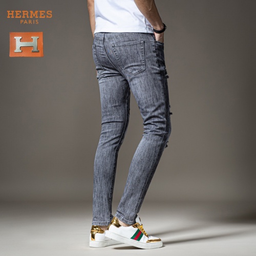 Replica Hermes Jeans For Men #783653 $48.00 USD for Wholesale