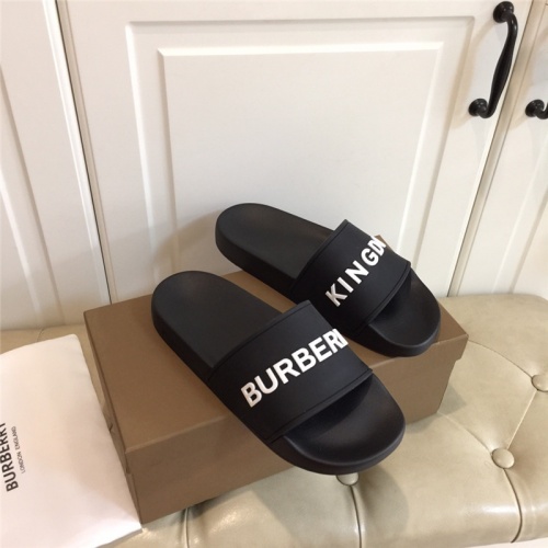 Replica Burberry Slippers For Men #783684 $46.00 USD for Wholesale