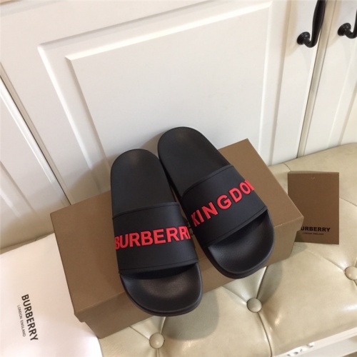 Replica Burberry Slippers For Men #783686 $49.00 USD for Wholesale