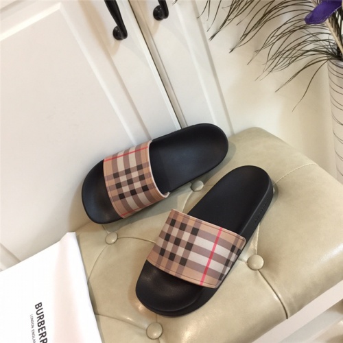 Replica Burberry Slippers For Men #783689 $45.00 USD for Wholesale