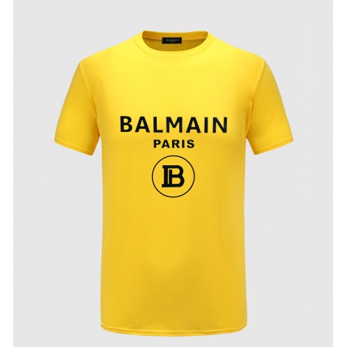 Balmain T-Shirts Short Sleeved For Men #783766 $24.00 USD, Wholesale Replica Balmain T-Shirts