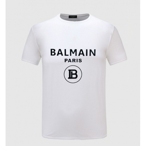 Balmain T-Shirts Short Sleeved For Men #783767 $24.00 USD, Wholesale Replica Balmain T-Shirts