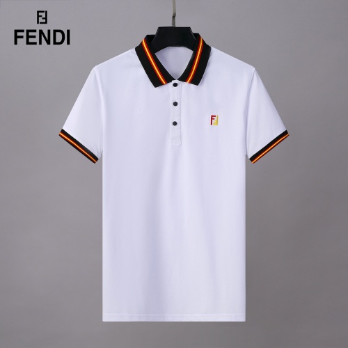 Replica Fendi Tracksuits Short Sleeved For Men #784069 $68.00 USD for Wholesale