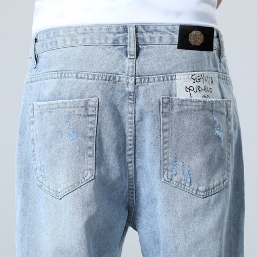 Replica Philipp Plein PP Jeans For Men #784443 $40.00 USD for Wholesale