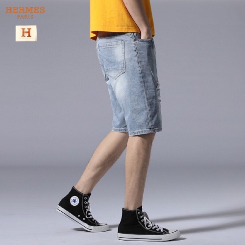 Replica Hermes Jeans For Men #784455 $40.00 USD for Wholesale