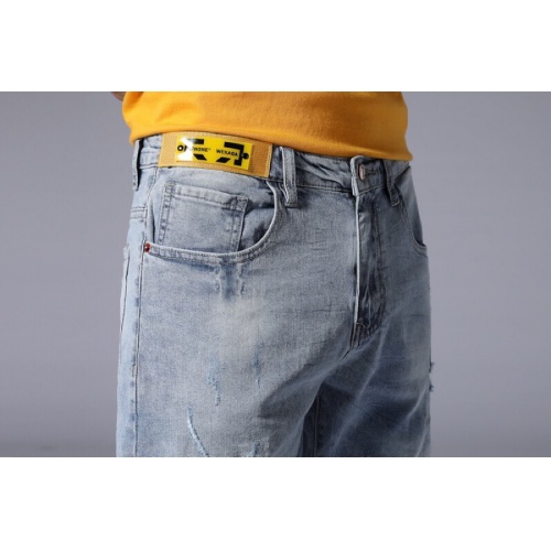 Replica Fendi Jeans For Men #784465 $40.00 USD for Wholesale