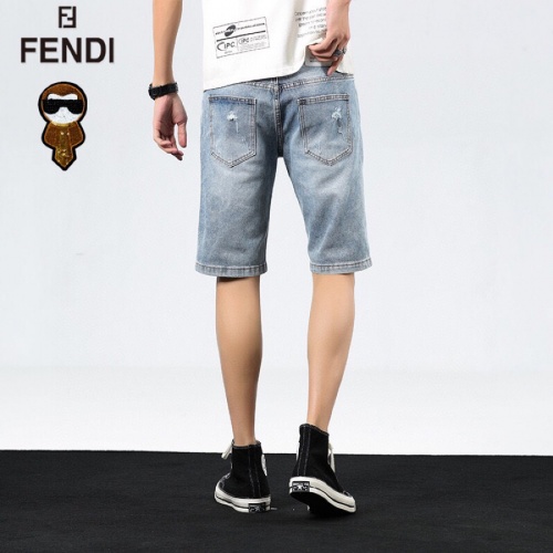 Replica Fendi Jeans For Men #784466 $40.00 USD for Wholesale