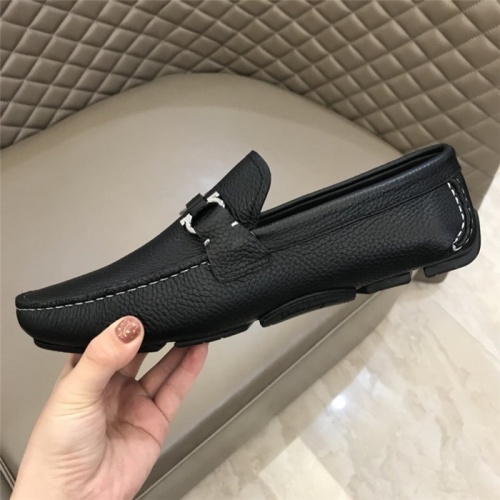 Replica Salvatore Ferragamo Leather Shoes For Men #785152 $80.00 USD for Wholesale