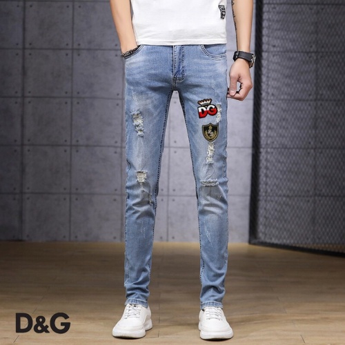Dolce &amp; Gabbana D&amp;G Jeans For Men #785321 $45.00 USD, Wholesale Replica Dolce &amp; Gabbana D&amp;G Jeans