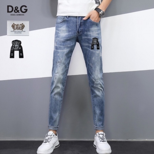 Dolce &amp; Gabbana D&amp;G Jeans For Men #785324 $45.00 USD, Wholesale Replica Dolce &amp; Gabbana D&amp;G Jeans