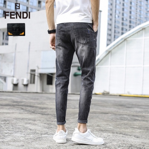 Replica Fendi Jeans For Men #785355 $45.00 USD for Wholesale
