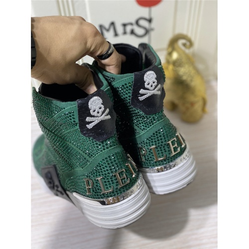 Replica Philipp Plein PP High Tops Shoes For Men #786503 $116.00 USD for Wholesale