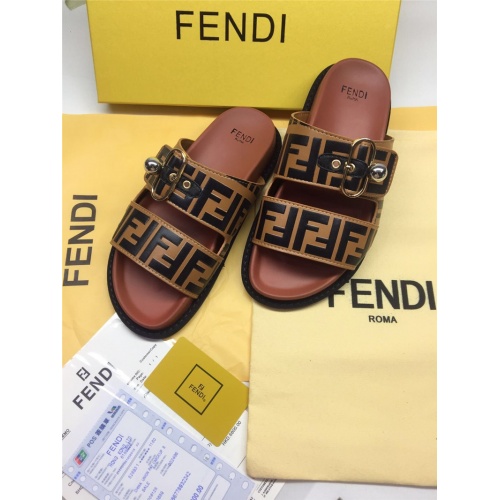 Replica Fendi Slippers For Women #786551 $65.00 USD for Wholesale