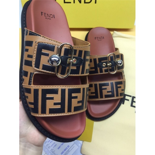 Replica Fendi Slippers For Women #786551 $65.00 USD for Wholesale