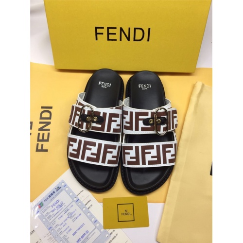 Fendi Slippers For Women #786553 $65.00 USD, Wholesale Replica Fendi Slippers