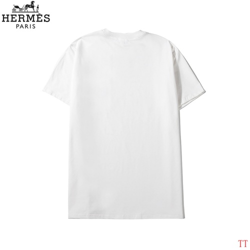 Replica Hermes T-Shirts Short Sleeved For Men #786958 $27.00 USD for Wholesale