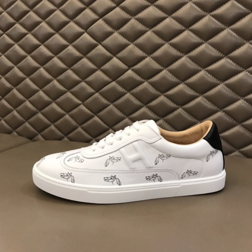 Replica Hermes Casual Shoes For Men #787836 $83.00 USD for Wholesale