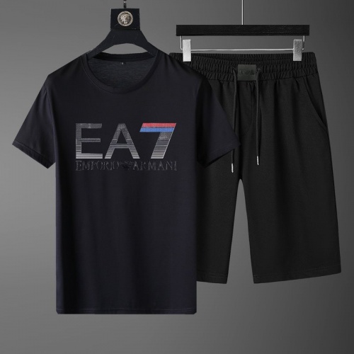 Armani Tracksuits Short Sleeved For Men #789099 $60.00 USD, Wholesale Replica Armani Tracksuits