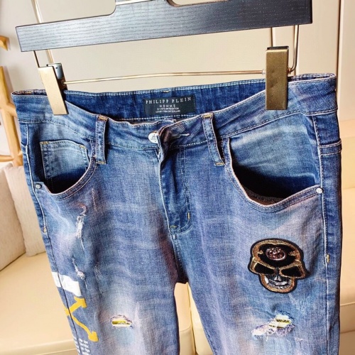 Replica Philipp Plein PP Jeans For Men #789273 $48.00 USD for Wholesale