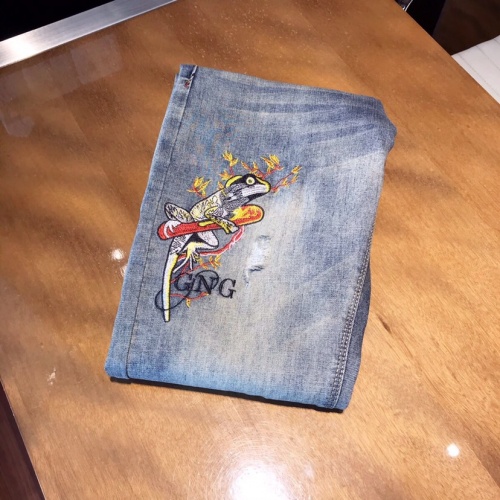 Replica Philipp Plein PP Jeans For Men #789281 $48.00 USD for Wholesale