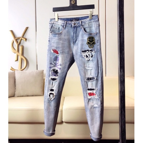 Philipp Plein PP Jeans For Men #789282 $48.00 USD, Wholesale Replica Philipp Plein PP Jeans