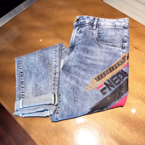Replica Fendi Jeans For Men #789294 $48.00 USD for Wholesale