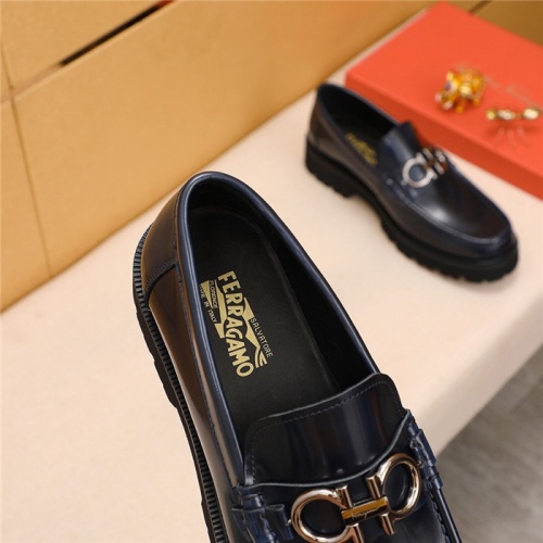 Replica Salvatore Ferragamo Leather Shoes For Men #789739 $105.00 USD for Wholesale
