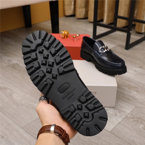 Replica Salvatore Ferragamo Leather Shoes For Men #789739 $105.00 USD for Wholesale