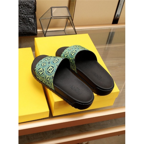 Replica Fendi Slippers For Men #790204 $52.00 USD for Wholesale