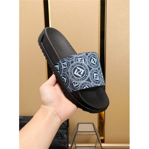 Replica Fendi Slippers For Men #790205 $52.00 USD for Wholesale