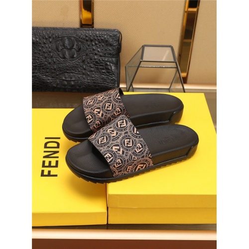 Replica Fendi Slippers For Men #790206 $52.00 USD for Wholesale