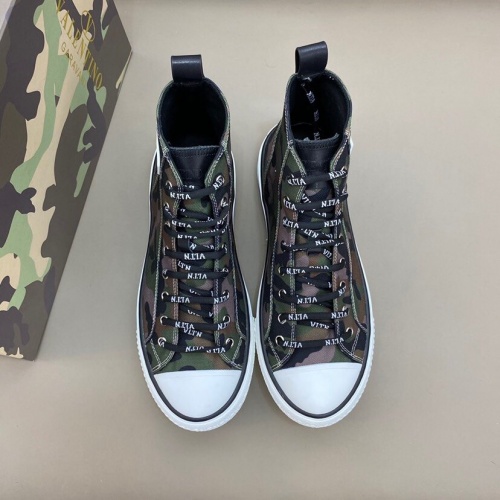 Replica Valentino High Tops Shoes For Men #790571 $81.00 USD for Wholesale