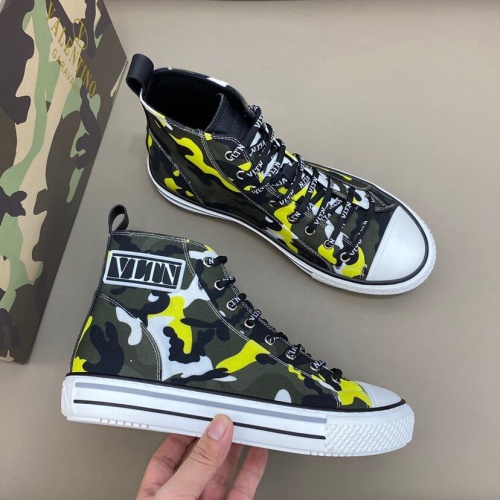 Replica Valentino High Tops Shoes For Men #790572 $81.00 USD for Wholesale