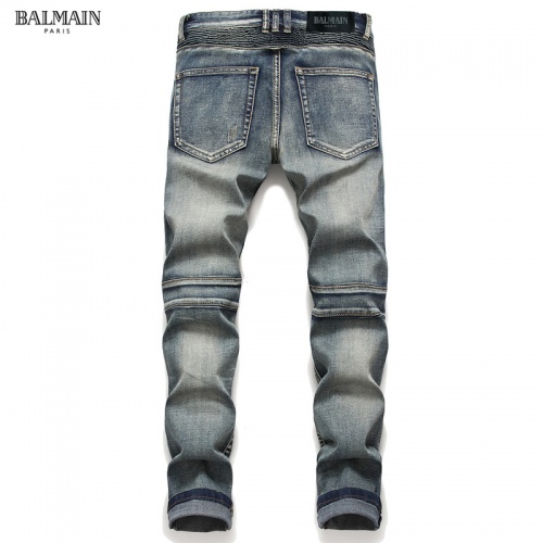 Replica Balmain Jeans For Men #790792 $48.00 USD for Wholesale