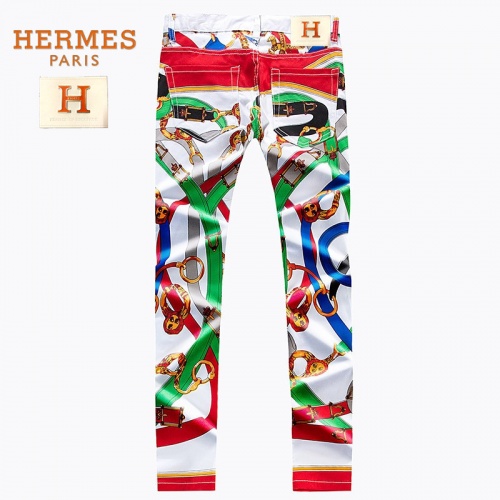 Replica Hermes Jeans For Men #790794 $48.00 USD for Wholesale