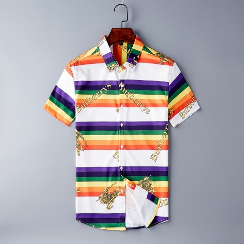 Burberry Shirts Short Sleeved For Men #790823 $36.00 USD, Wholesale Replica Burberry Shirts