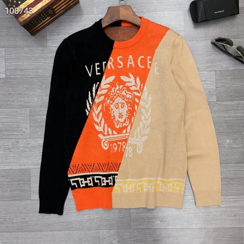 Versace Sweaters Long Sleeved For Men #791070 $48.00 USD, Wholesale Replica Versace Sweaters