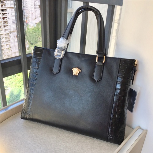 Replica Versace AAA Man Handbags #791100 $115.00 USD for Wholesale