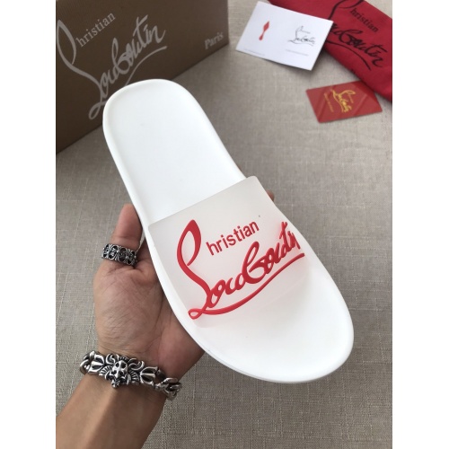 Replica Christian Louboutin CL Slippers For Men #791250 $48.00 USD for Wholesale