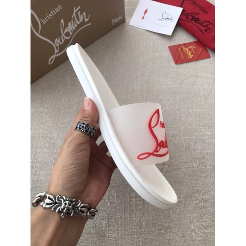 Replica Christian Louboutin CL Slippers For Men #791250 $48.00 USD for Wholesale