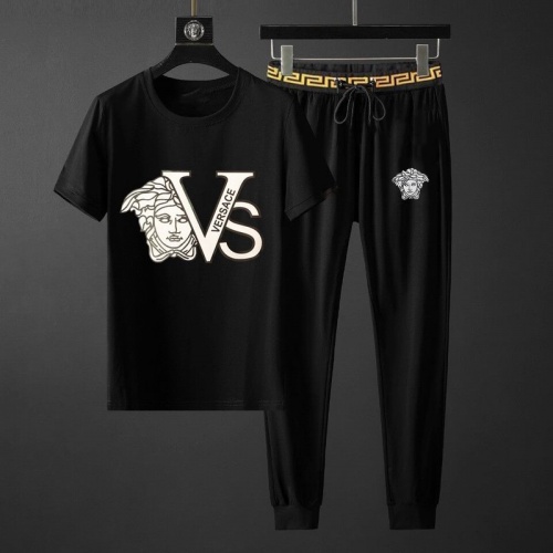 Versace Tracksuits Short Sleeved For Men #792091 $68.00 USD, Wholesale Replica Versace Tracksuits