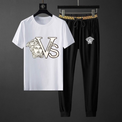 Versace Tracksuits Short Sleeved For Men #792092 $68.00 USD, Wholesale Replica Versace Tracksuits