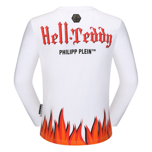 Replica Philipp Plein PP T-Shirts Long Sleeved For Men #792334 $32.00 USD for Wholesale