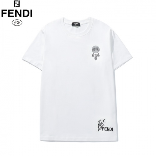 Fendi T-Shirts Short Sleeved For Men #792640 $27.00 USD, Wholesale Replica Fendi T-Shirts