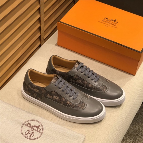 Replica Hermes Casual Shoes For Men #793603 $102.00 USD for Wholesale